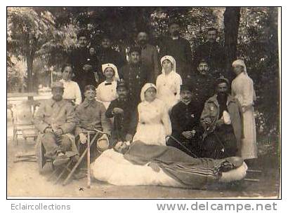 Montpellier .Guerre 14/18 ..Hopital.. Convalescence.. Blessés.. Carte Photo - Montpellier