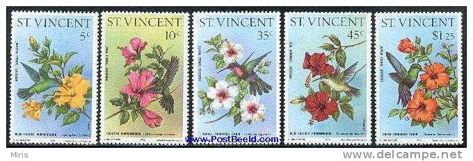 St Vincent Saint 1976 Flowers Birds MNH - Andere & Zonder Classificatie