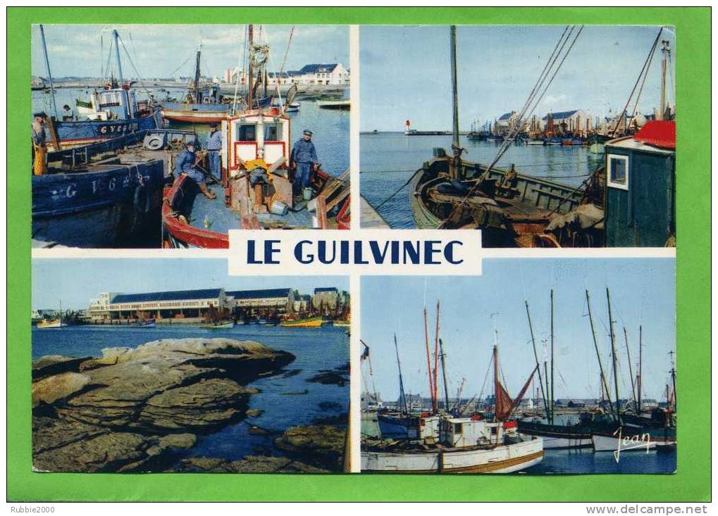 GUILVINEC 1973 PORT CHALUTIER CRIEE THONIER CARTE EN BON ETAT - Guilvinec