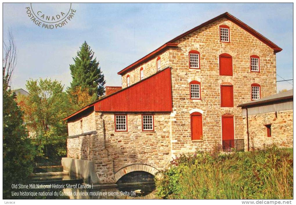 Carte Entier Postale Neuve CANADA - Moulin En Pierre Delta - Mühlen