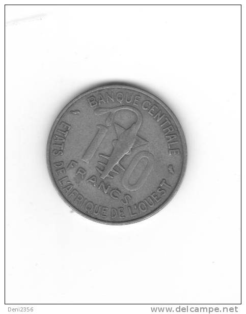 Pièce De 10 Francs états De L'afrique De L'ouest 1967 - Other - Africa