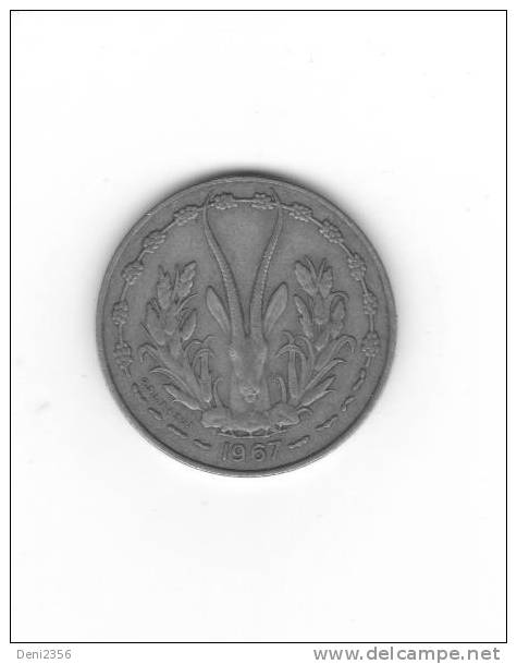 Pièce De 10 Francs états De L'afrique De L'ouest 1967 - Other - Africa