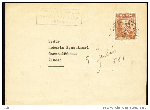 ARGENTINA 1941 - POSTAL CARD By PRINTED MATTER REDUCED RATE For BLINDS - Lettres & Documents