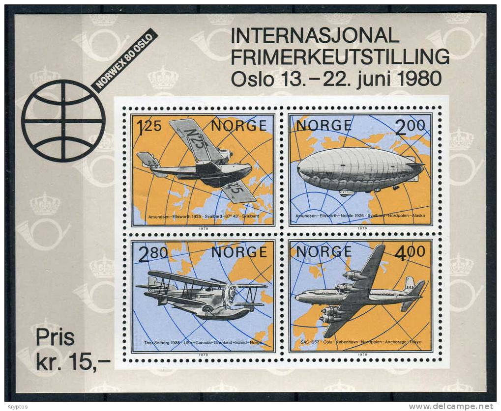 Norway 1979 - International Stamp Show 1980 - Minisheet - Unused Stamps