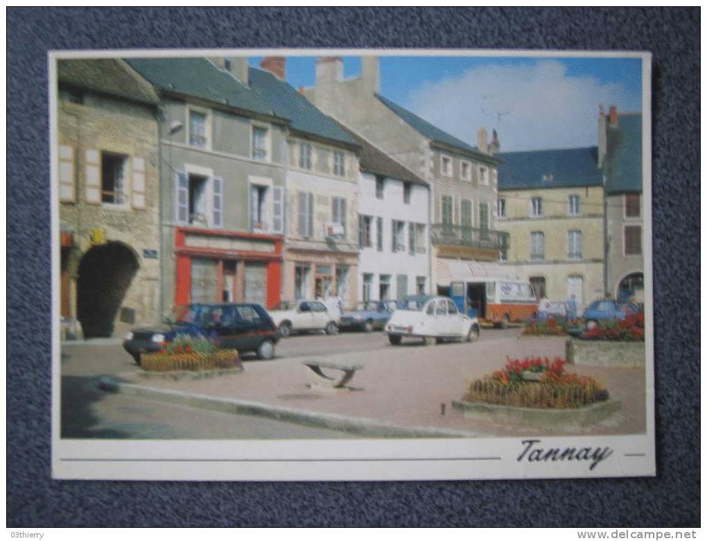 CPSM 58 - TANNAY - PLACE CHARLES CHAIGNEAU - 1990 - - Tannay