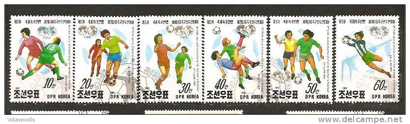 Corea Del Nord - Serie Completa Usata: 1° Campionato Mondiale Femminile In Cina - 1991 - Autres & Non Classés