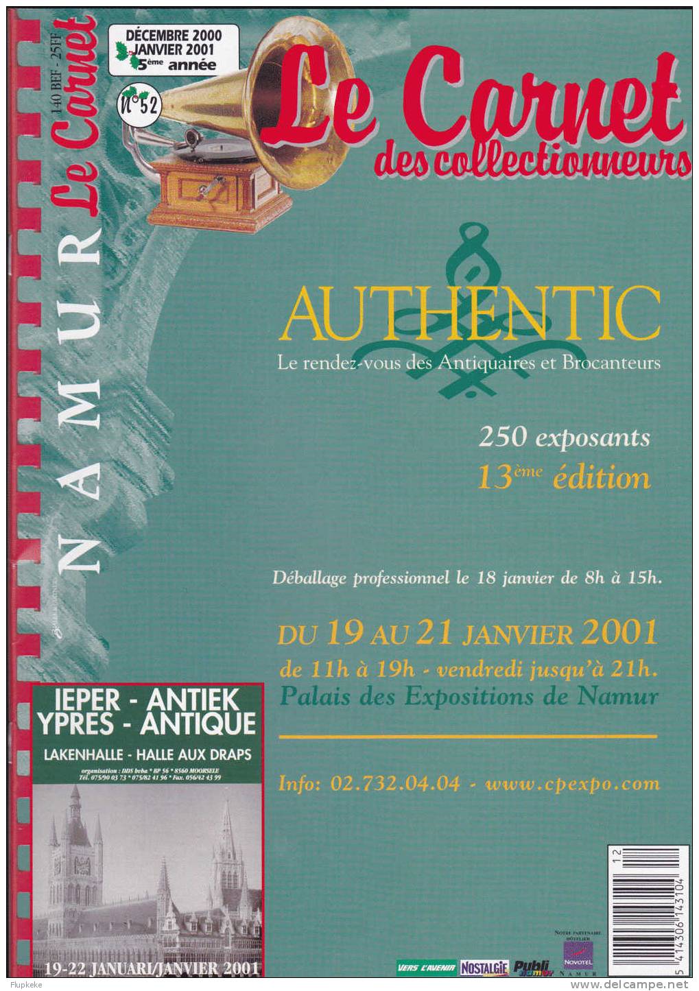 Le Carnet Des Collectionneurs 52 Décembre-janvier 2001 Les Anges Dans L´Art Les Santons De Provence - Brocantes & Collections