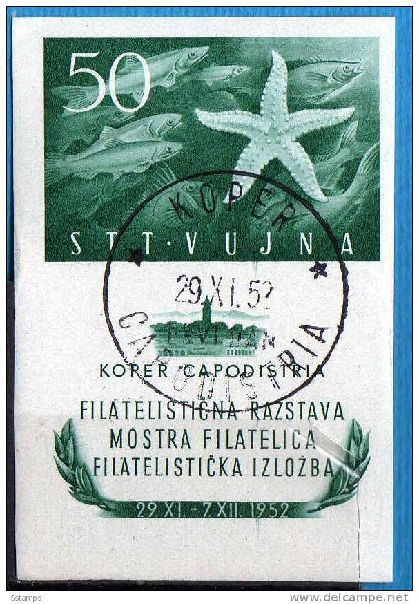 U-37 TRIESTE B ITALIA JUGOSLAVIA  FAUNA FISHES   USED - Used