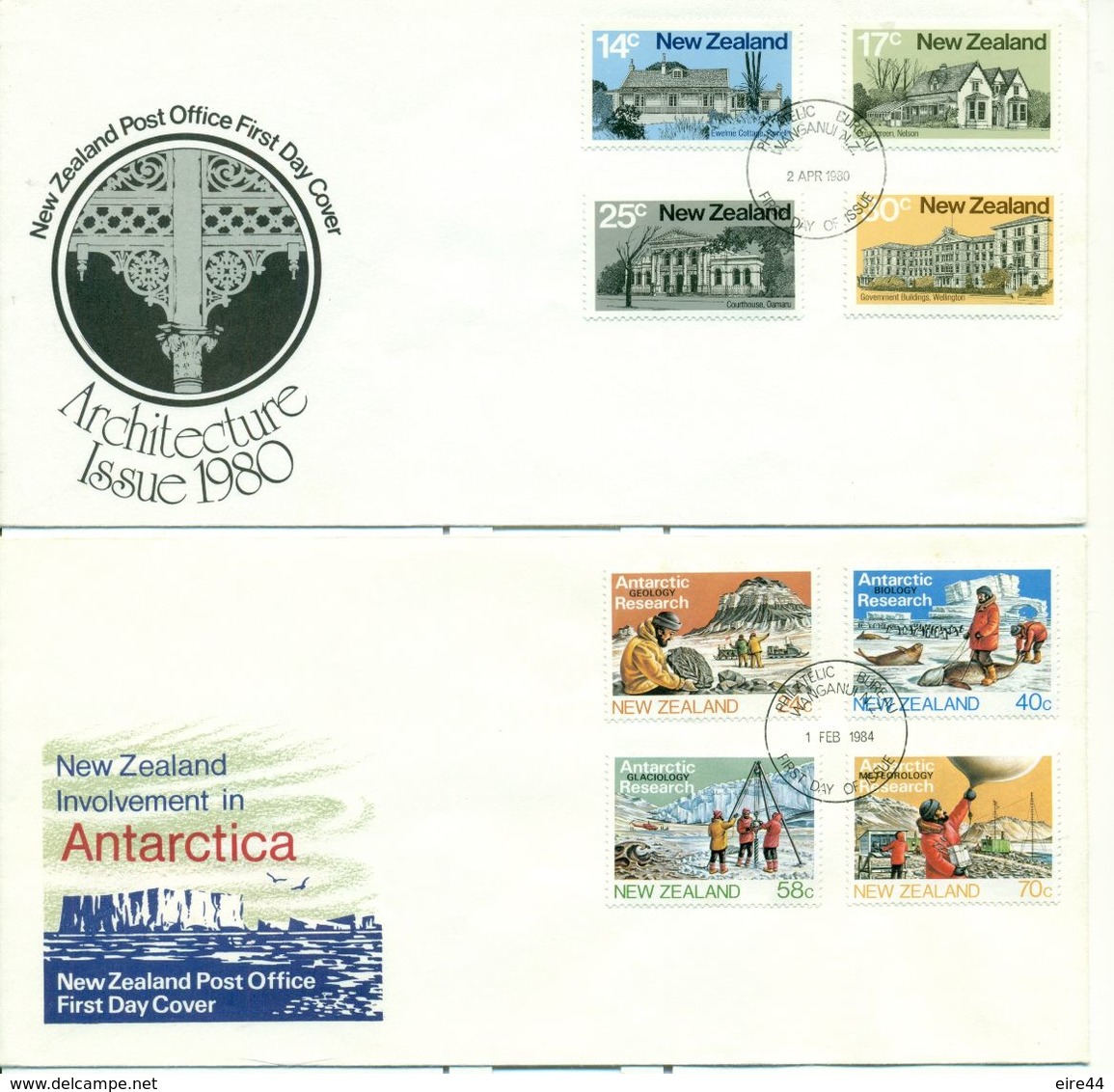 New Zealand 15 FDC Tennis Health  Commemorative Architecture - FDC