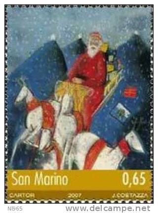REPUBBLICA DI SAN MARINO - ANNO 2007 - NATALE - ** MNH - Unused Stamps
