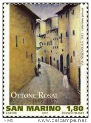 REPUBBLICA DI SAN MARINO - ANNO 2007 - Artisti - ARTURO TOSCANINI - OTTONE ROSAI - ANTONIO CANOVA - CARLO GOLDONI ** MNH - Unused Stamps