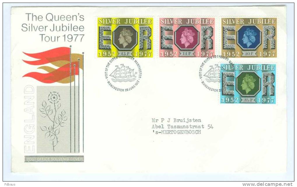 1977 SOUVENI COVER GELOPEN  SG  1033/1037 - SAILING BOAT CANCELLATION - Unclassified