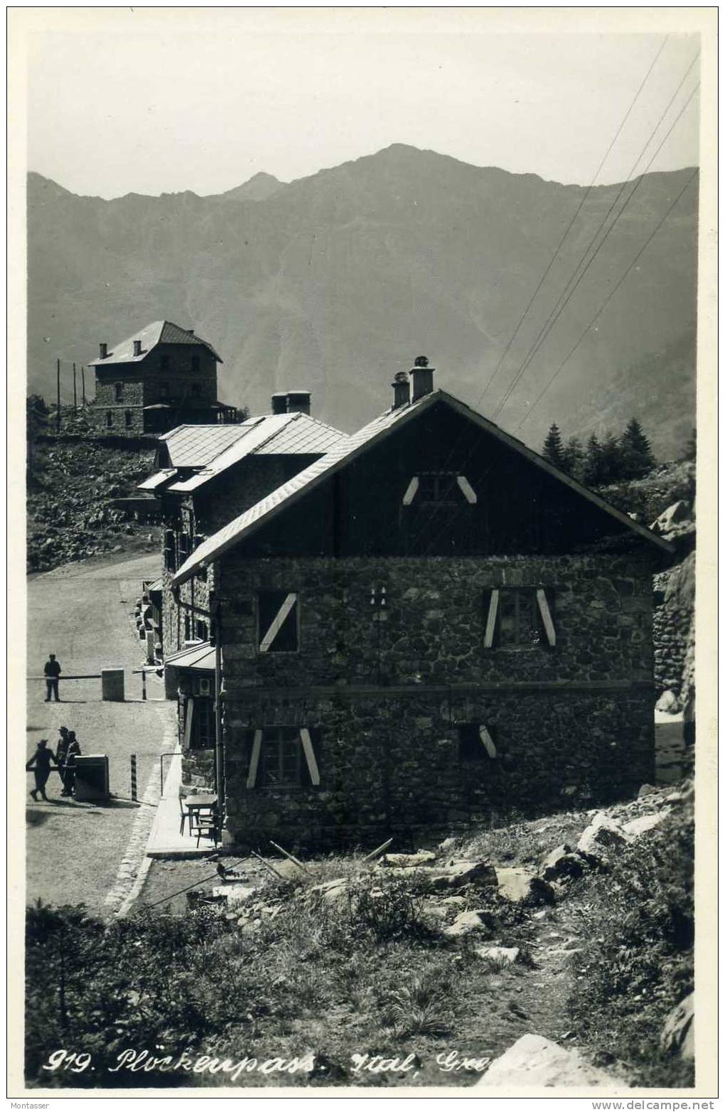 MONTE CROCE CARNICO (Udine). Carnia. Confine. Grenze. Non Vg. Anni ´ 40. - Udine