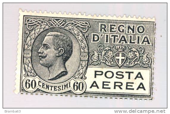 1926/28 POSTA AEREA Tipo Leoni - Vittorio Emanuele III - C.60 Grigio - Nuovo - PER FILATELICI (Max) - Posta Aerea