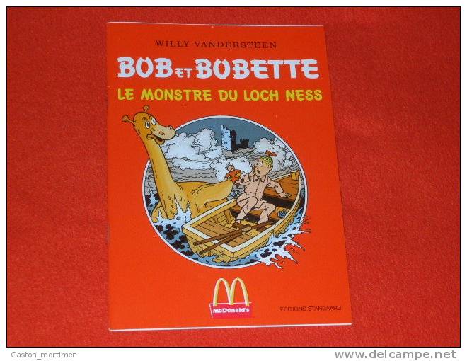 Bd Publicitaire - Willy Vandersteen - Bob Et Bobette - MC Donald - Mc Donalds - Le Monstre - Bob Et Bobette