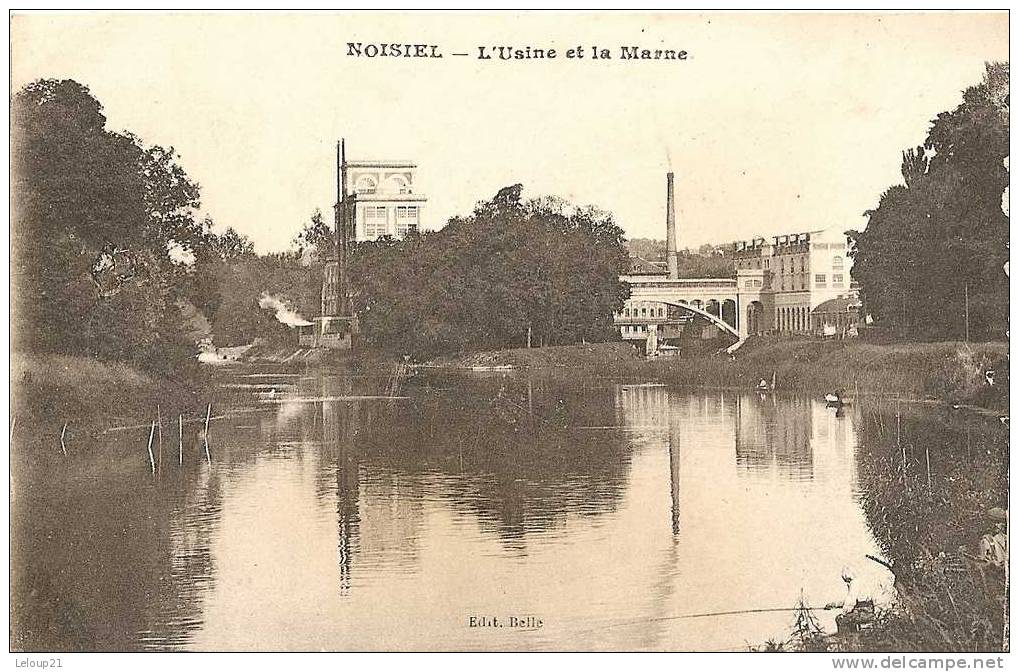 Noisiel - L´usine Et La Marne. - Noisiel