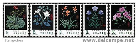 China 1978 T30 Medicinal Herbs Stamps Medicine Flower Plant Flora Ginseng - Droga