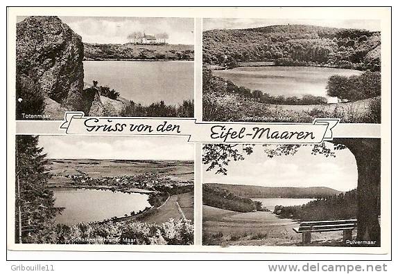 DAUN ?  -  4 BILDER  " GRUSS AUS EIFEL MAAREN "  -  Verlag : SCHARBACH  N.R. Aus BRODENBACH   N°3918 - Daun