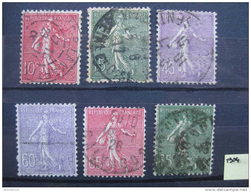 Timbres France  : Semeuse 1904 - Gebruikt