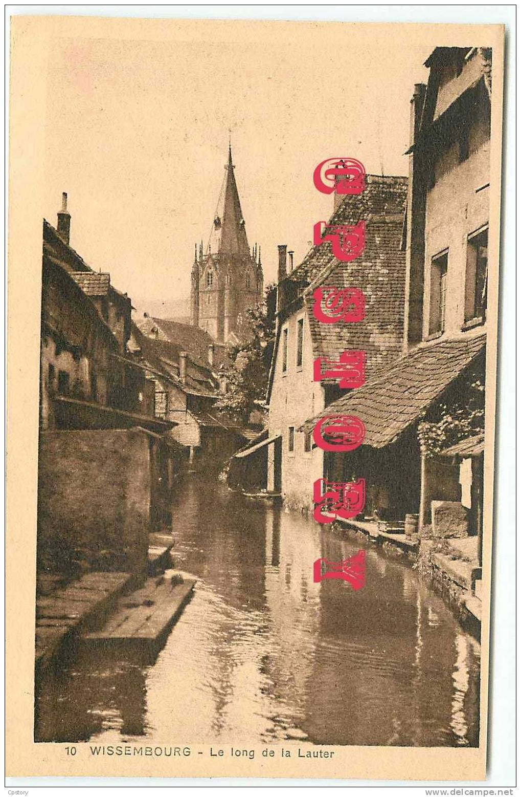 67 - WISSEMBOURG - Le Long De Lauter - Dos Scané - Wissembourg