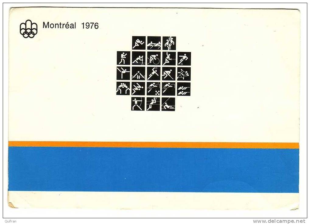 Nadia Comaneci Y Teodora Ungureanu. Autógrafo En Tarjeta Oficial De Los Juegos Olímpicos De Montreal 1976 - Autographes