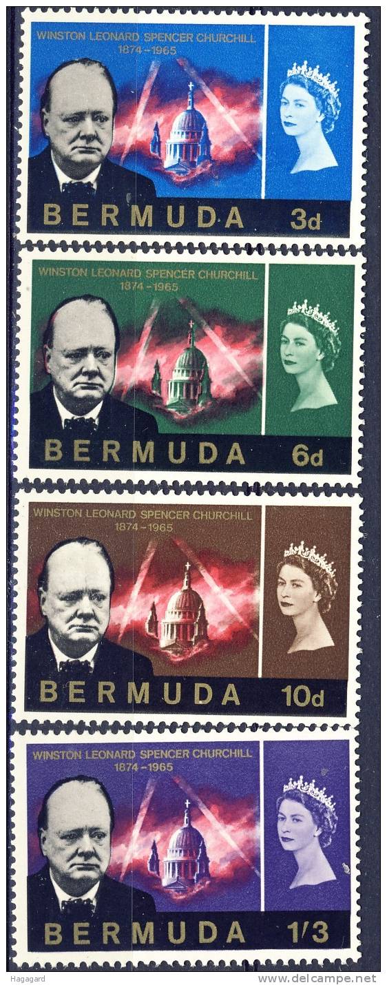 Bermuda/ Caribien (America) 1966. Churchill. Michel 190-93. MNH(**) - Sir Winston Churchill