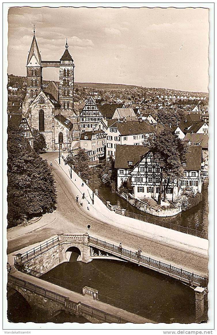 AK 650113 Esslingen Am Neckar - Stadtkirche 25.9.59 - 17 (14a) ESSLINGEN / NECKAR  Nach Basel Schweiz  Mit 1 X 20 PF - Esslingen