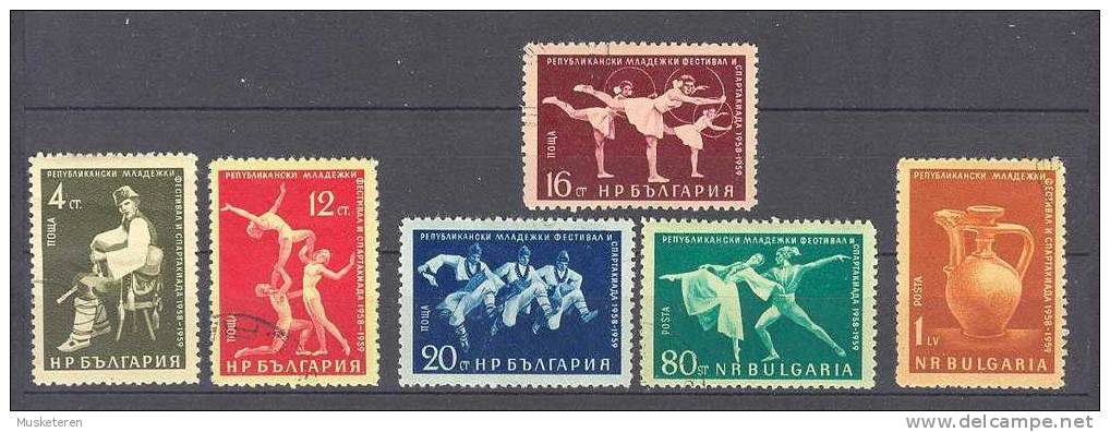Bulgaria 1959 Mi. 1123-28 Festival Der Bulgerischen Jugend Complete Set Of 6 - Used Stamps