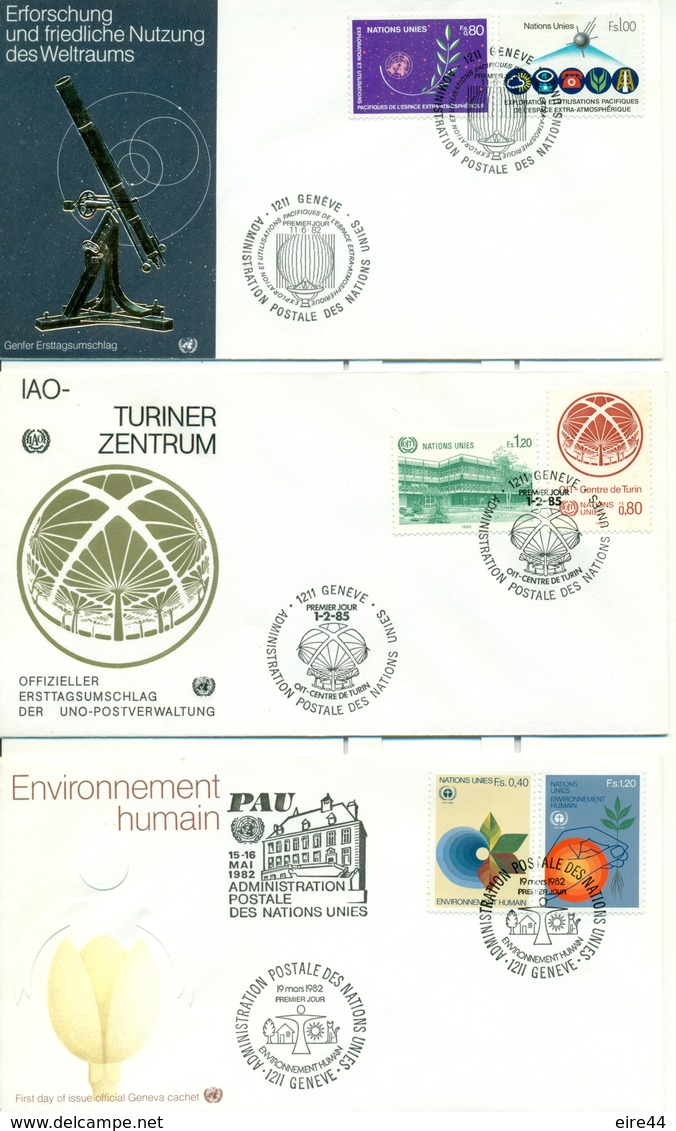 United Nations Geneve 1978 1985  21 FDC
