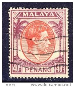 #Malaysia/ Penang 1949. Michel 18. Used(o) - Penang