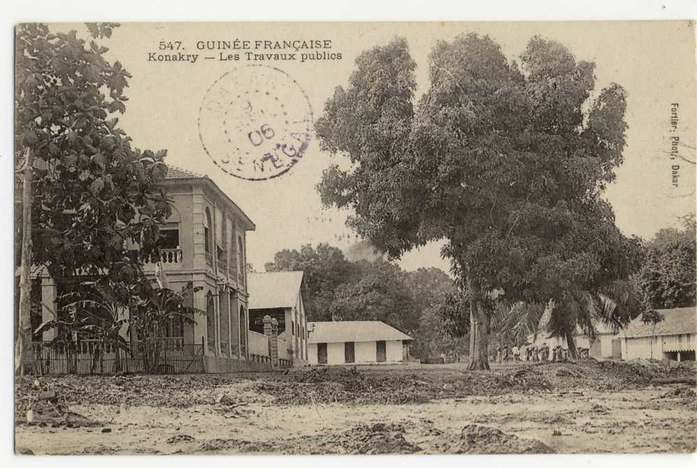 GUINEE FRANCAISE - Konakry  - Les Travaux Publics. - Guinée Française