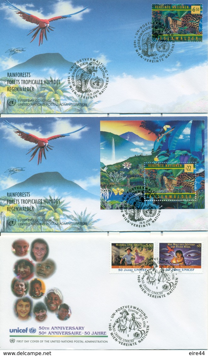 United Nations Austria 1985 - 2002  21 FDC - FDC