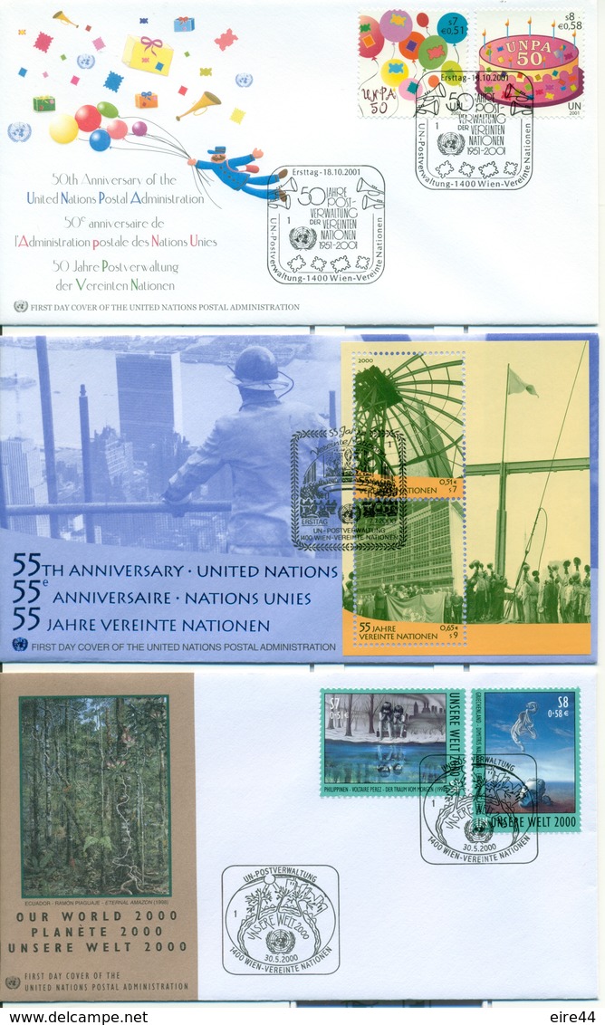 United Nations Austria 1985 - 2002  21 FDC