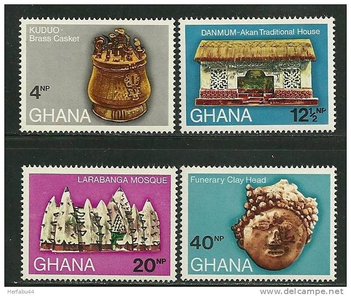 Ghana    "Monuments & Archealogical"     Set  SC# 406-09 MNH** - Ghana (1957-...)