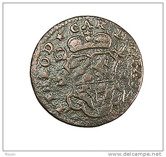 Liege - Double Liard - 1752 - J.T.de Bavière - Cu. - TB+ - écu Type Allemand - - Other & Unclassified