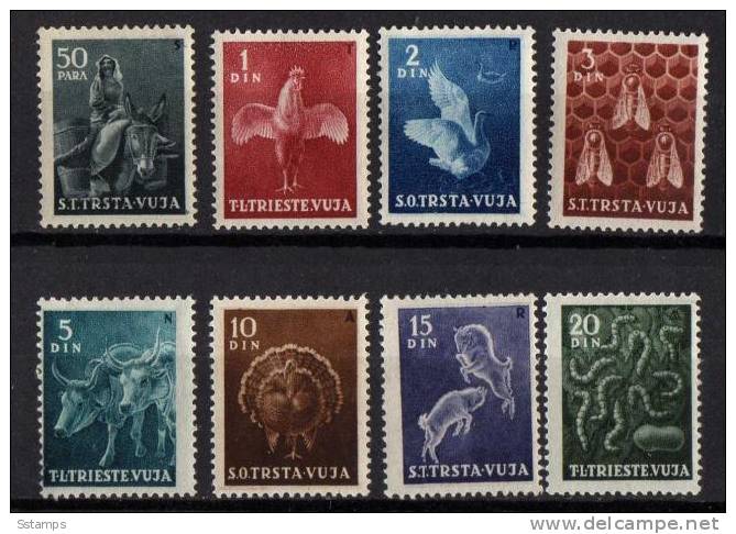 U-37 TRIESTE B ITALIA JUGOSLAVIA  FAUNA  NEVER HINGED - Mint/hinged