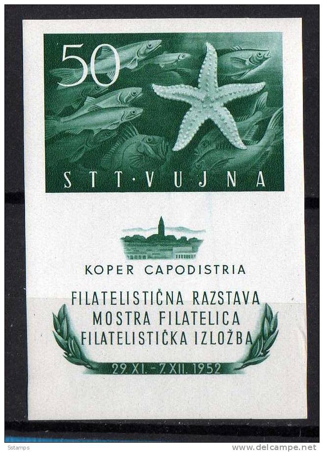 U-37 TRIESTE B ITALIA JUGOSLAVIA  FAUNA FISHES  NEVER HINGED - Mint/hinged