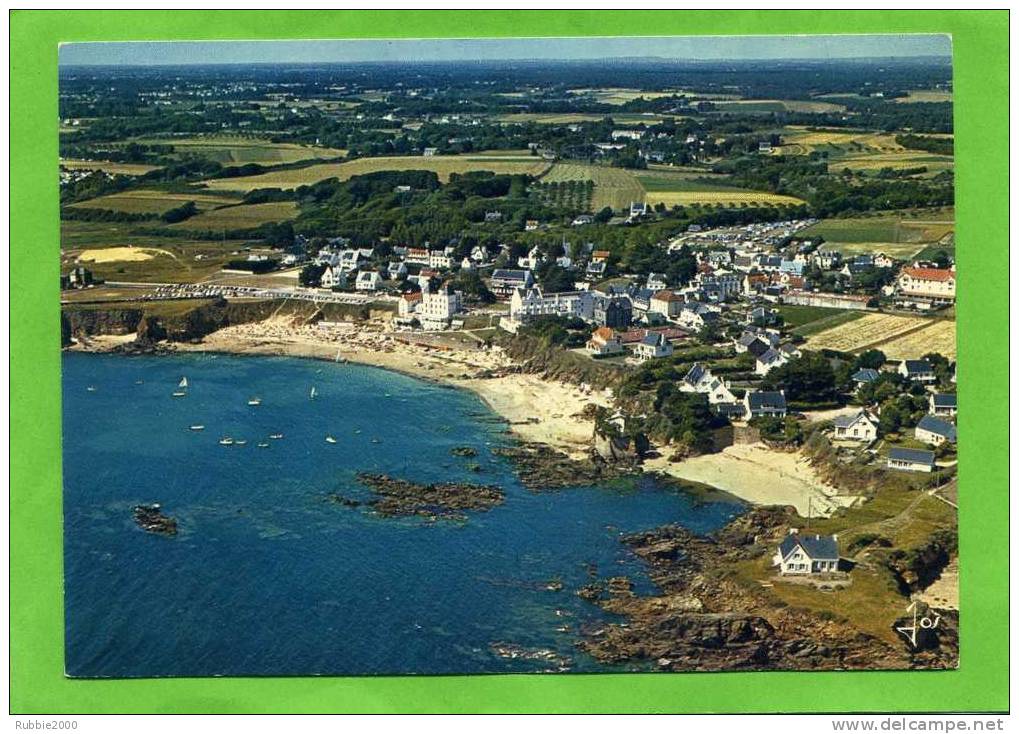 LE POULDU COMMUNE DE CLOHARS CARNOET PLAGE ET HOTELS  CARTE EN BON ETAT - Clohars-Carnoët