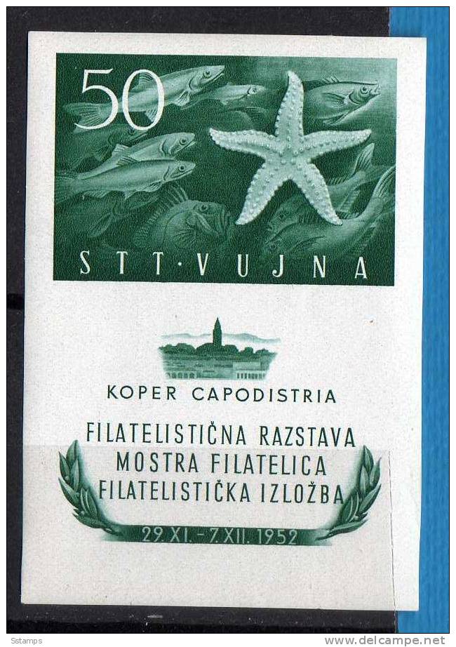 U-37 TRIESTE B ITALIA JUGOSLAVIA  FAUNA FISHES  NEVER HINGED - Mint/hinged