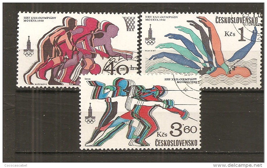 Checoslovaquia - Czechoslovakia Nº Scott  2293-94, 2296 - Yvert 2371-72, 2374 (usado) (o). - Used Stamps