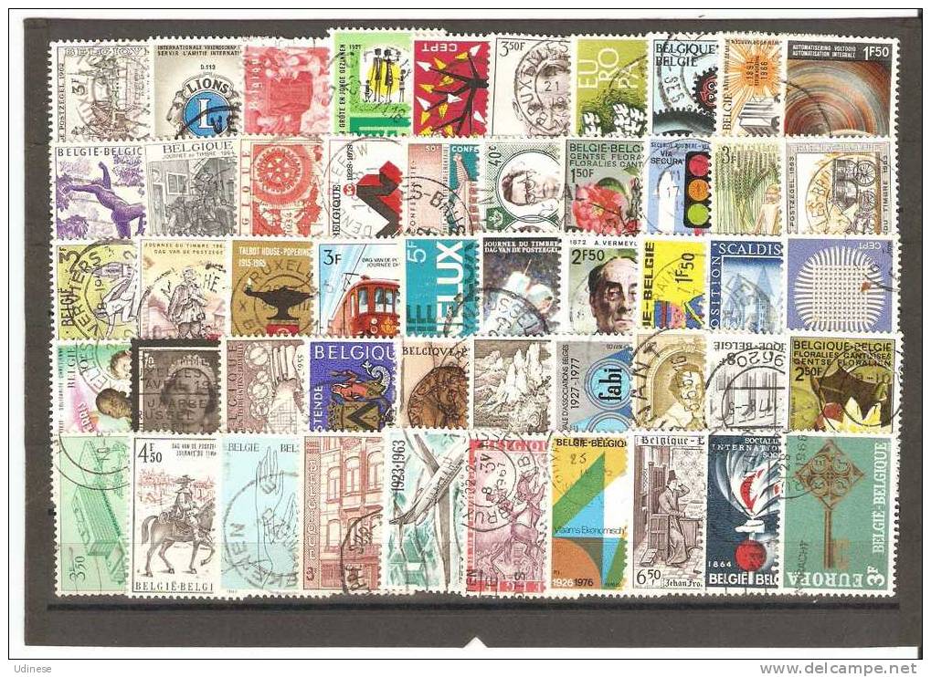 BELGIUM - LOT OF 100 DIFFERENT COMMEMORATIVE - USED OBLITERE GESTEMPELT - 2 SCANS - Vrac (max 999 Timbres)