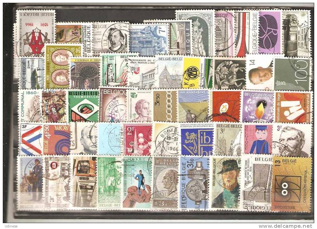 BELGIUM - LOT OF 100 DIFFERENT COMMEMORATIVE - USED OBLITERE GESTEMPELT - 2 SCANS - Vrac (max 999 Timbres)