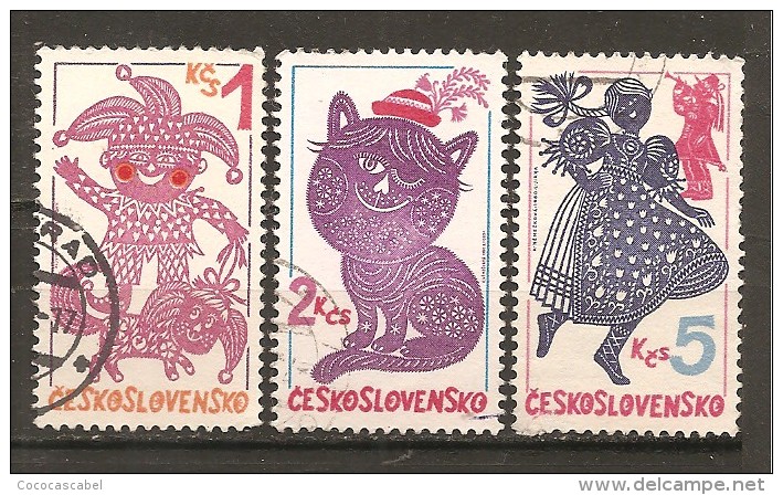 Checoslovaquia - Czechoslovakia Nº Scott  2324-25, 2327 - Yvert 2405-06, 2408 (usado) (o). - Used Stamps