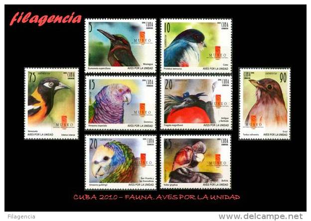 AMERICA. CUBA MINT. 2010 FAUNA. AVES POR LA UNIDAD. PRIMERA SERIE - Unused Stamps