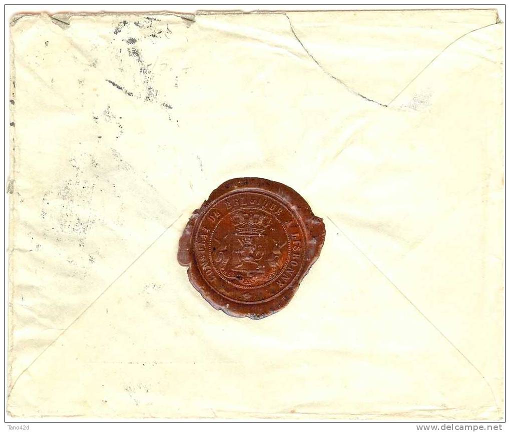 REF LMM10 - PORTUGAL - LETTRE RECOMMANDEE EMANANT DU CONSULAT DE BELGIQUE A LISBONNE A DESTINATION DE BRUXELLES JUILLET - Postmark Collection