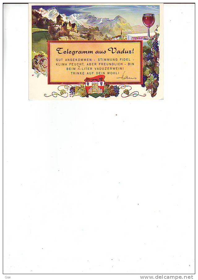 LIECHTENSTEIN 1958 - Yvert 251-324-331 Su Cartolina - Lettres & Documents