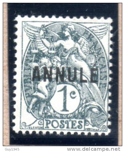 FRANCE : TP N° 107a * - 1900-29 Blanc