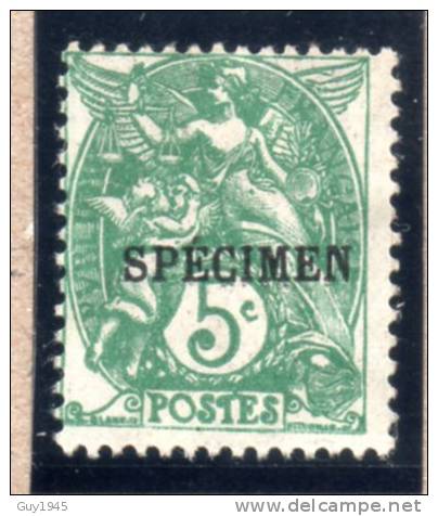 FRANCE : TP N° 111 (*) - 1900-29 Blanc