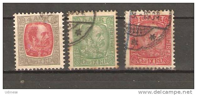 ICELAND 1902 - YVERT NN. 35-36-38 - USED OBLITERE GESTEMPELT USADO - Used Stamps