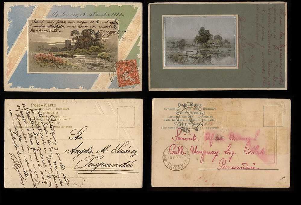 [Ref: 1306/19] FLOWER AND LANDSCAPES VINTAGE X14 CA1900 POSTCARDS   - MANY TOPICS Castles Farms Nature & High Relief - Andere & Zonder Classificatie